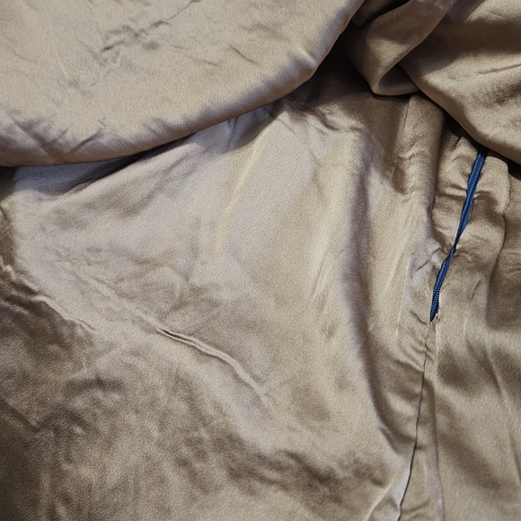 MAJORELLE Ailish Blue Ditsy Floral Mini Dress Flowy Long Sleeves Front Cutout. L - Picture 3 of 15